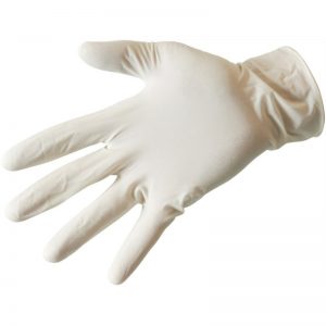 Latex handschoen wit